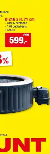 Hubo Jacuzzi blue navy aanbieding