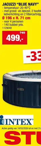 Hubo Jacuzzi blue navy aanbieding
