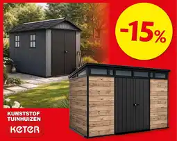 Hubo Kunststof tuinhuizen aanbieding