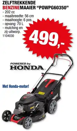 Hubo Zelftrekkende benzinemaaier POWPG60350 aanbieding