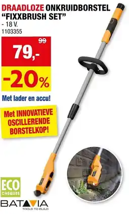 Hubo Draadloze onkruidborstel fixxbrush set aanbieding