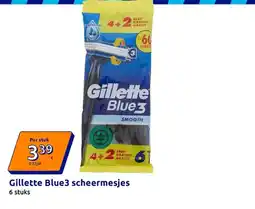 Action Gillette Blue3 scheermesjes aanbieding