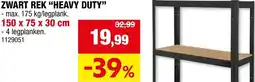 Hubo Zwart rek heavy duty aanbieding