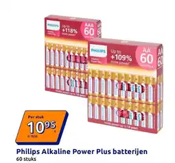 Action Philips Alkaline Power Plus batterijen aanbieding