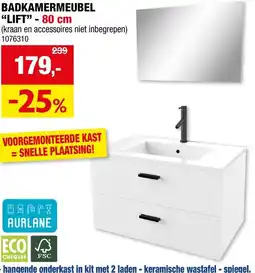 Hubo Badkamermeubel lift aanbieding