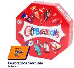 Action Celebrations chocolade aanbieding