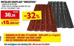 Hubo Metalen dakplaat bricotuil aanbieding