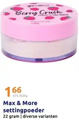 Action Max & More settingpoeder aanbieding