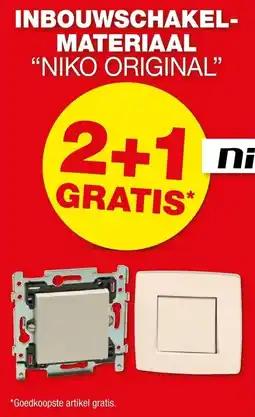 Hubo Inbouw schakelmateriaal niko original aanbieding