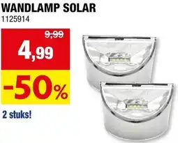 Hubo Wandlamp solar aanbieding