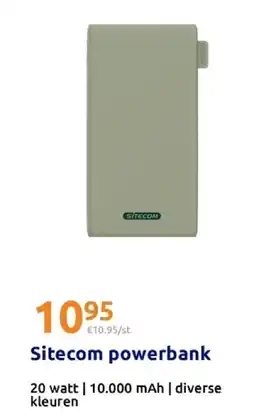 Action Sitecom powerbank aanbieding