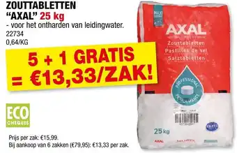 Hubo Zouttabletten axal aanbieding