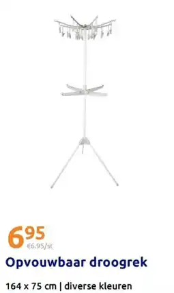 Action Opvouwbaar droogrek aanbieding