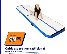 Action Opblaasbare gymnastiekmat aanbieding