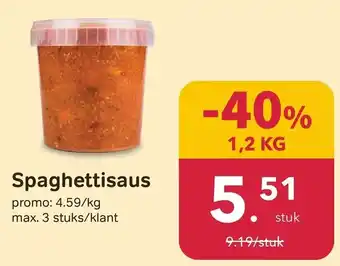 Bon Ap Spaghettisaus aanbieding