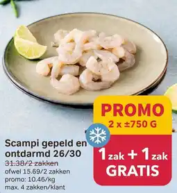 Bon Ap Scampi gepeld en ontdarmd 26/30 aanbieding