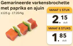 Bon Ap Gemarineerde varkensbrochette met paprika en ajuin aanbieding
