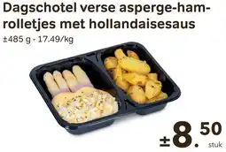 Bon Ap Dagschotel verse asperge-hamrolletjes met hollandaisesaus aanbieding