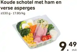 Bon Ap Koude schotel met ham en verse asperges aanbieding