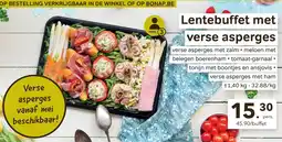 Bon Ap Lentebuffet met verse asperges aanbieding