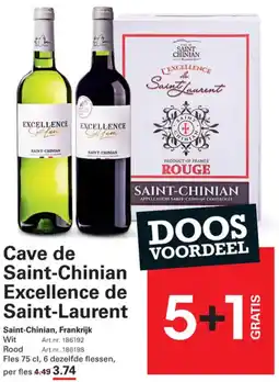 Sligro Cave de Saint-Chinian Excellence de Saint-Laurent aanbieding