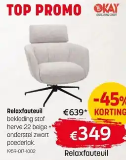 BE-Okay Relaxfauteuil aanbieding