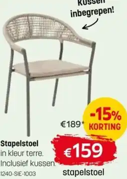BE-Okay Stapelstoel aanbieding