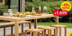 BE-Okay Tuintafel aanbieding