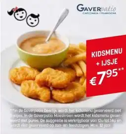 BE-Okay Kidsmenu +ijsje aanbieding