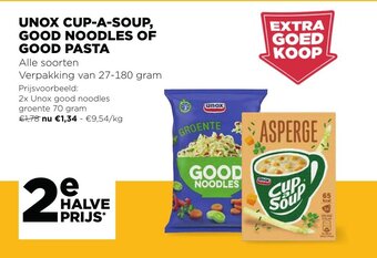 Unox cup-a-soup, good noodles of good pasta