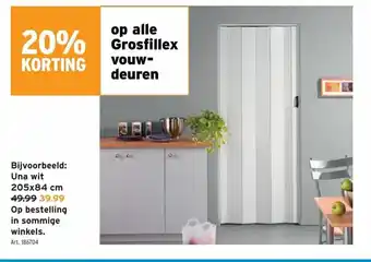 GAMMA Una wit 205x84 cm aanbieding