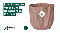 AVEVE Elho Bloempot Vibes Fold delicaat roze Ø 16 cm aanbieding