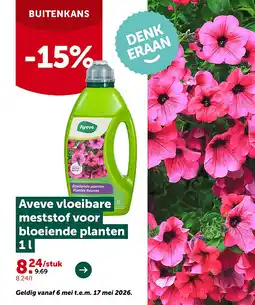 AVEVE Aveve vloeibare meststof voor bloeiende planten 1 l aanbieding