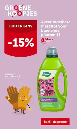 AVEVE Aveve vloeibare meststof voor bloeiende planten 1 l aanbieding