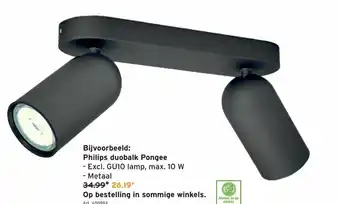 GAMMA Philips duobalk Pongee 10W aanbieding