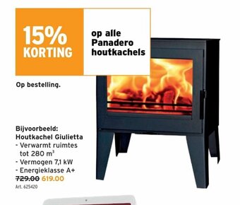 GAMMA Houtkachel Giulietta aanbieding