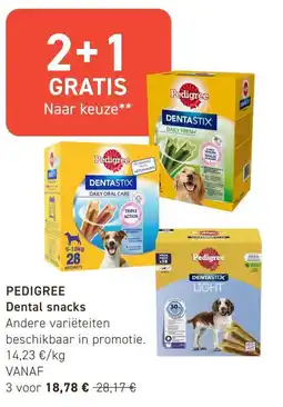 Tom&Co Pedigree Dental snacks aanbieding