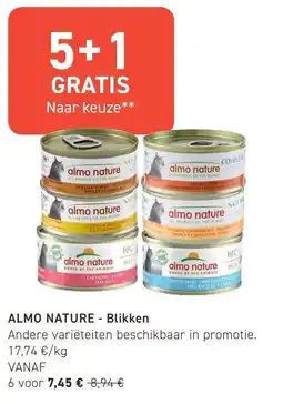 Tom&Co Almo nature Blikken aanbieding