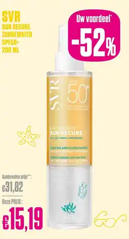 Medi Market Svr sun secure zonnewater spf50+ aanbieding