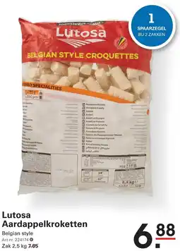 Sligro Lutosa Aardappelkroketten aanbieding