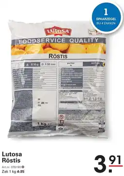Sligro Lutosa Röstis aanbieding