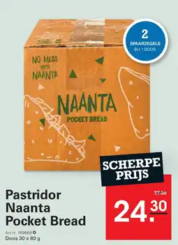 Sligro Pastridor Naanta Pocket Bread aanbieding