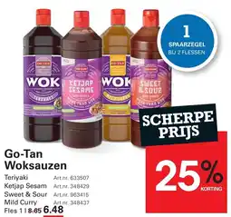Sligro Go-Tan Woksauzen aanbieding