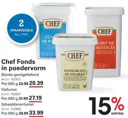 Sligro Chef Fonds in poedervorm aanbieding