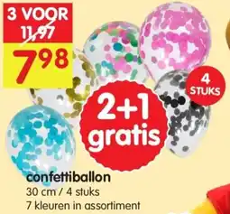 Yess Confettiballon aanbieding