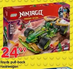 Yess Lego Ninjago lloyds pull-back racewagen aanbieding