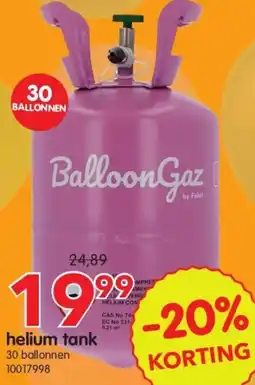 Yess Helium tank aanbieding