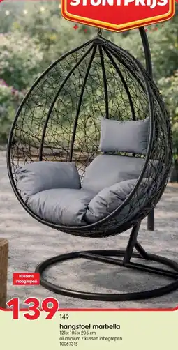 Yess Hangstoel marbella aanbieding