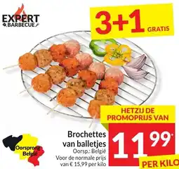 Intermarché Brochettes van balletjes aanbieding