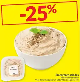 Intermarché Smeerbare salades aanbieding